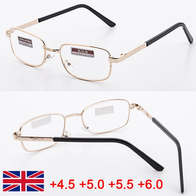 Reading Glasses +4.5 +5.0 +5.5 +6.0 Optical Lens Black/Red