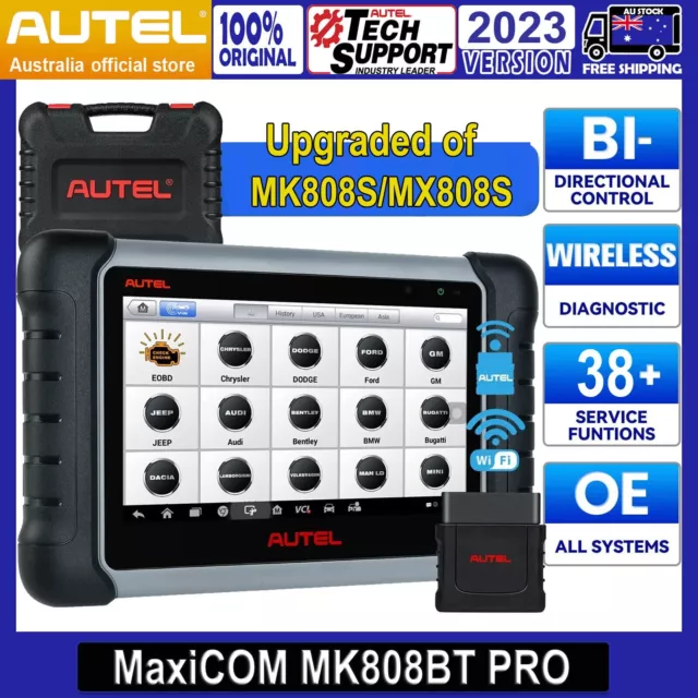 Autel Scanner MaxiCOM MK808Z-BT(Same as MK808BT PRO): Android 11 Based  Bi-Directional Control Scan Tool, Upgraded of MK808BT/MK808/MK808S/MX808,  All