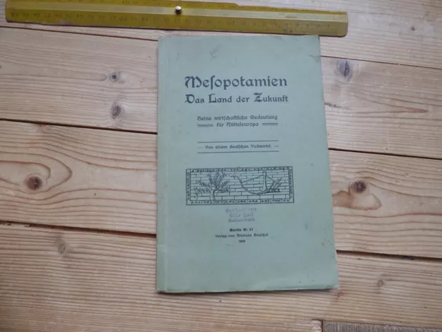 1916, Stempel, Buchhandlung Otto Keil, Konstantinopel: Mesopotamien, das Land de