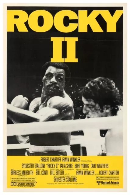 Rocky 2 Poster - 11"X17 Or 12"X18" Buy Any 2 Get Any 1 Free! Sylvester Stallone