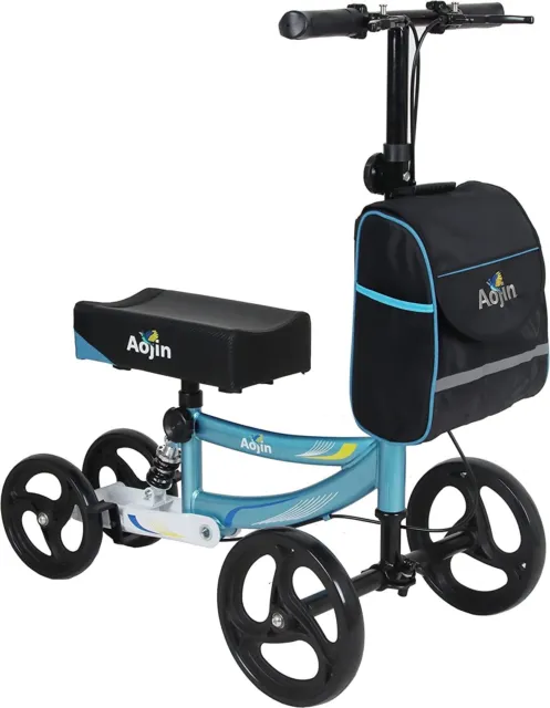 Aojin Steerable Knee Walker Deluxe Medical Scooter for Foot Injuries