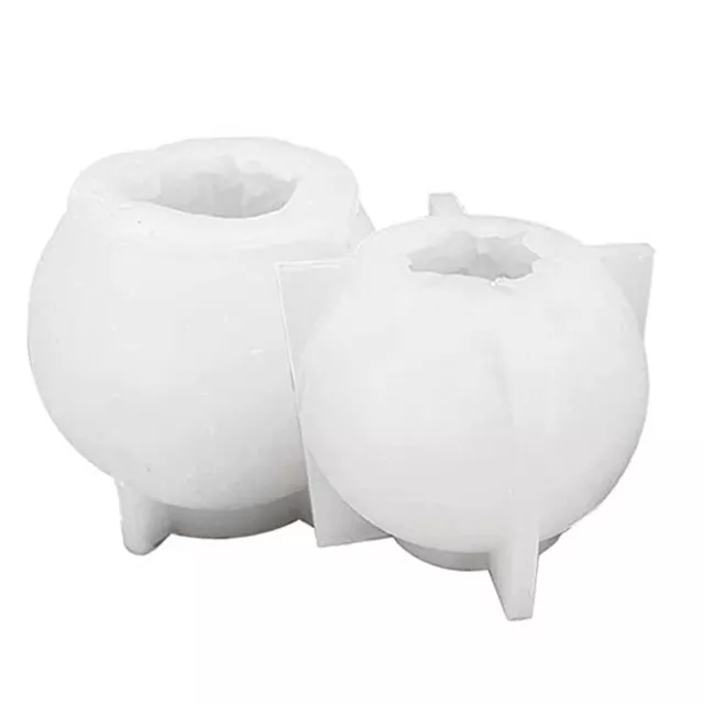 2 Moldes para Velas de Bola de Flores Grandes, Molde de Silicona 3D, Molde 8558