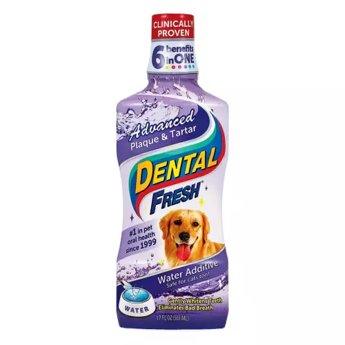 Dental Fresh Advanced Plaque and Tartar Water Additive, 17oz – Dog Teeth