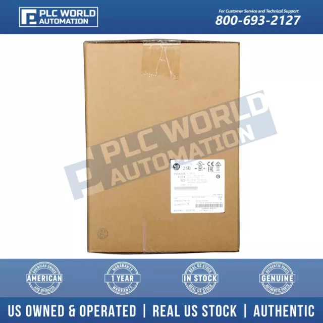 Allen Bradley 25B-D037N114 Ser A PowerFlex 525 AC Drive 18.5kW 25Hp, New Sealed