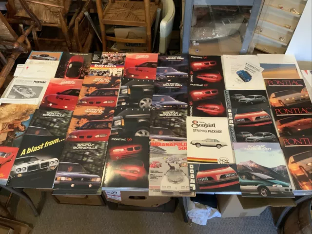 Vintage Original Pontiac Automotive Dealer BROCHURES MANUALS CATALOGS Paperwork