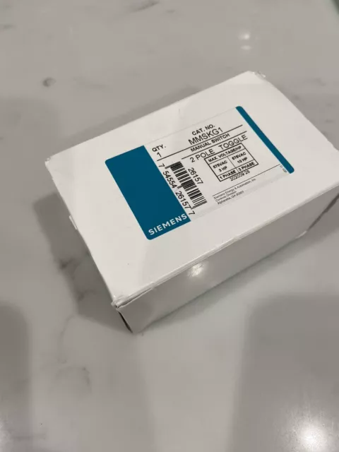 Siemens 2-Pole Toggle Manual Switch MMSKG1