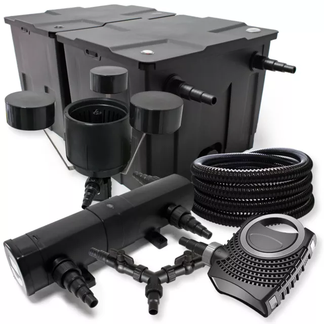 Kit filtration bassin 60000l 36W Stérilisateur NEO10000 Pompe 25m Tuyau Skimmer