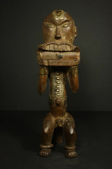 African Male BYERI Ancestor Statue - FANG Tribe - Gabon TRIBAL ART CRAFTS