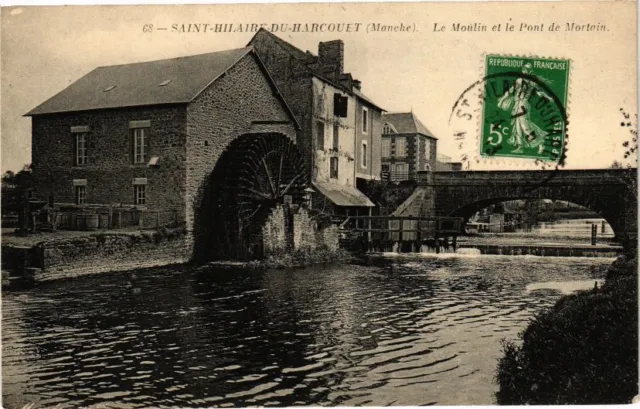 CPA AK St-HILAIRE-du-HARCOUET - Le Moulin et le Pont de MORTAIN (209546)
