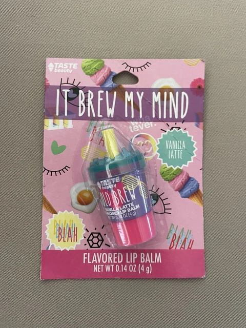 0.14 Oz Vanilla Latte Flavored Lip Balm For In A Cute Coffee Cup, New In Package