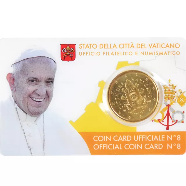 [#1022627] Cité du Vatican, 50 Euro Cent, 2017, Coin card, FDC, Laiton