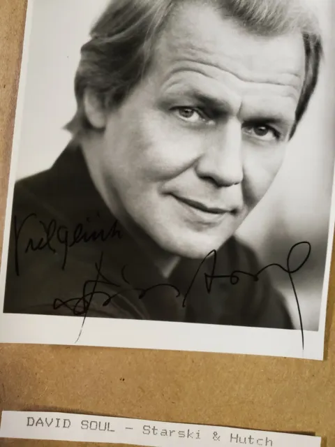 David Soul Autographed Photo 8x10 TV Actor Signed Starsky Hutch 2