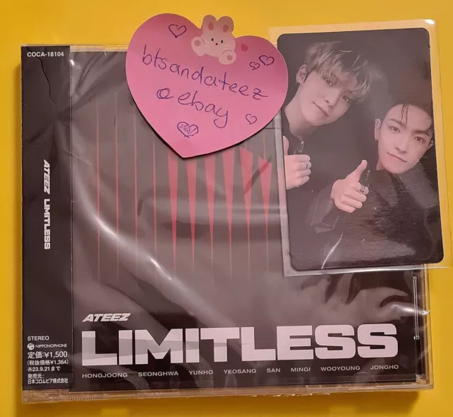 ATEEZ Yunho / Hongjoong Limitless Japan Singlealbum + PC