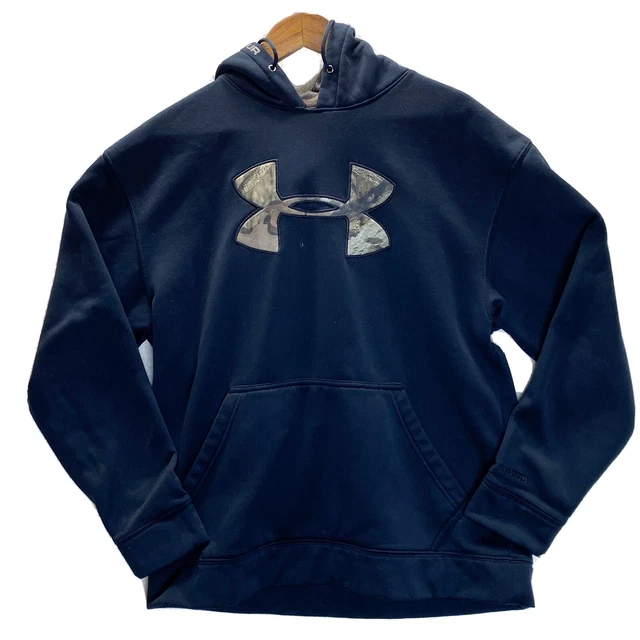 Under Armour Storm Black/Camo Hoodie Sweatshirt Size Medium