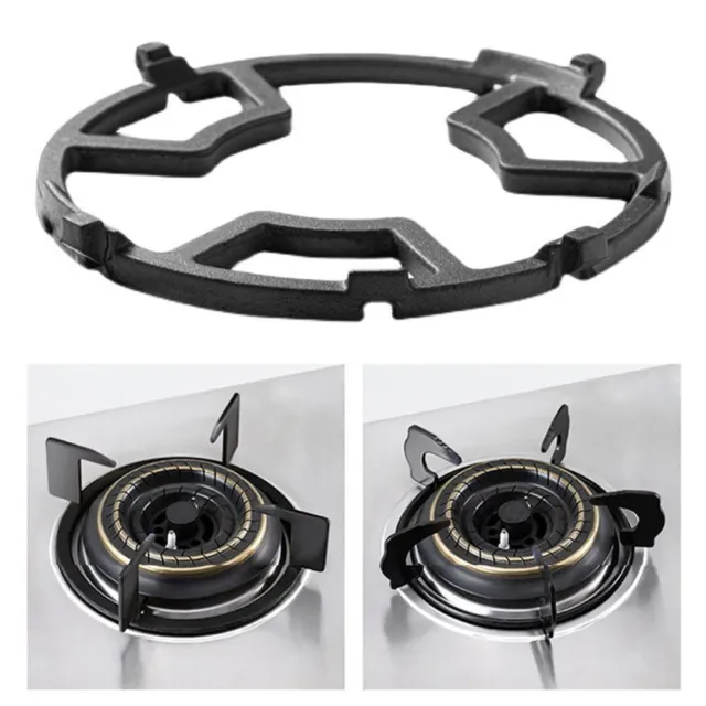 Cast Iron Wok Support Ring Burner Ring for Gas Stove Rack Pot Holder  Anti-skid Time-saving and Energy-saving for 5 claws racks or grates 