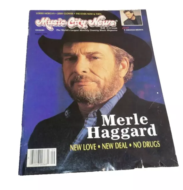 MUSIC CITY NEWS Magazine August 1990 Merle Haggard Lorrie Morgan T ...