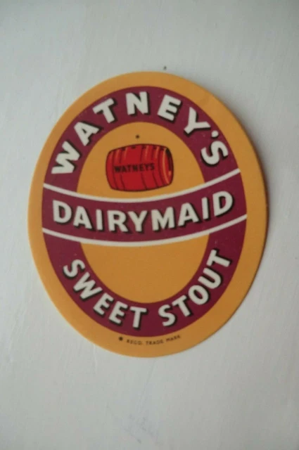 Smaller Mint Watneys London Sweet Stout Brewery Beer Bottle Label T5