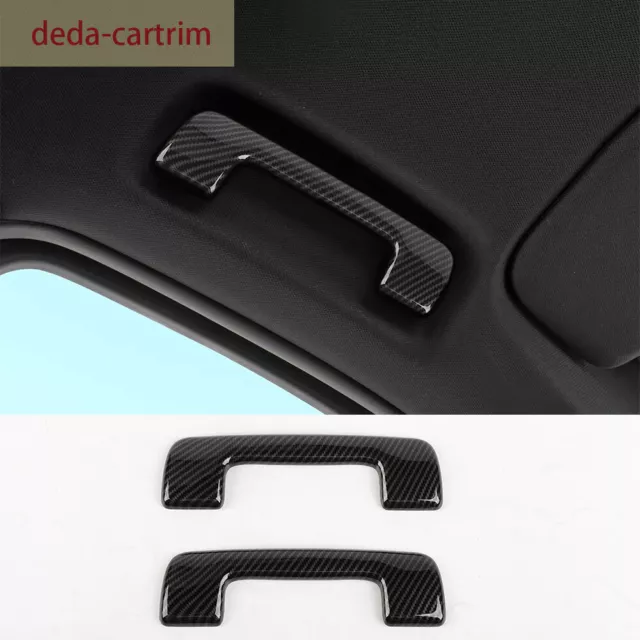 Carbon Fiber ABS Front Roof Handle Trim For Chevy Suburban /Tahoe /GMC-YUKON 21+