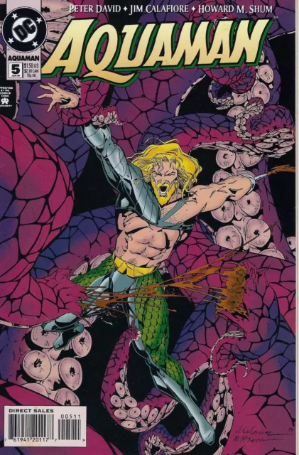 DC Comics 1996 AQUAMAN #5 Near Mint Bagged/Boarded Justice League NM