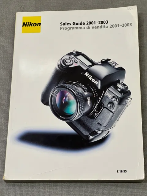Nikon Sales Guide, 2001-2003, A4 Softback Book, English /Italian Text