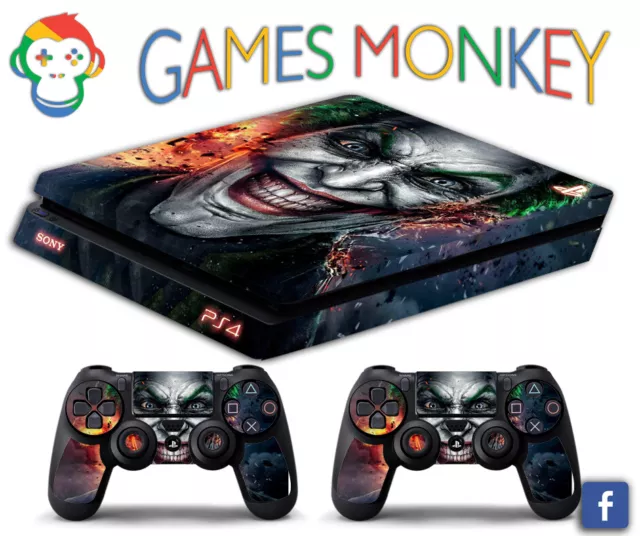 Skin PS4 SLIM - JOKER  - Cover Adesiva Vinile Lucido HD Playstation 4