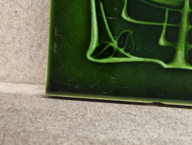 Antique fireplace tile, art nouveau 2