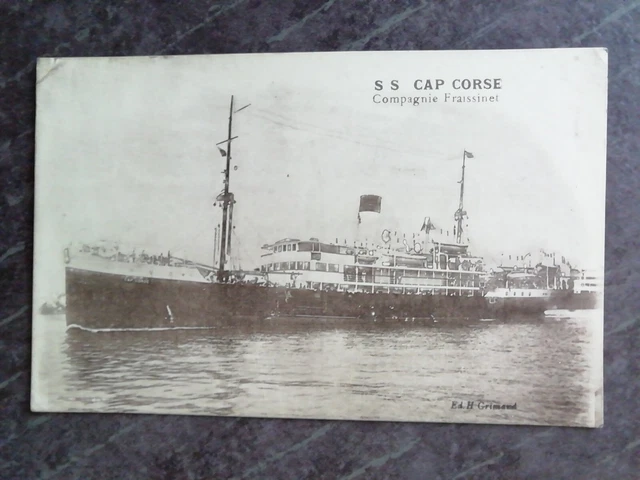 Anciennes Cartes Postale Paquebot France Le Havre Messagerie Maritime