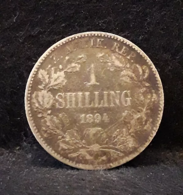 1894 South Africa (ZAR) silver shilling, KM-5 (SA7)