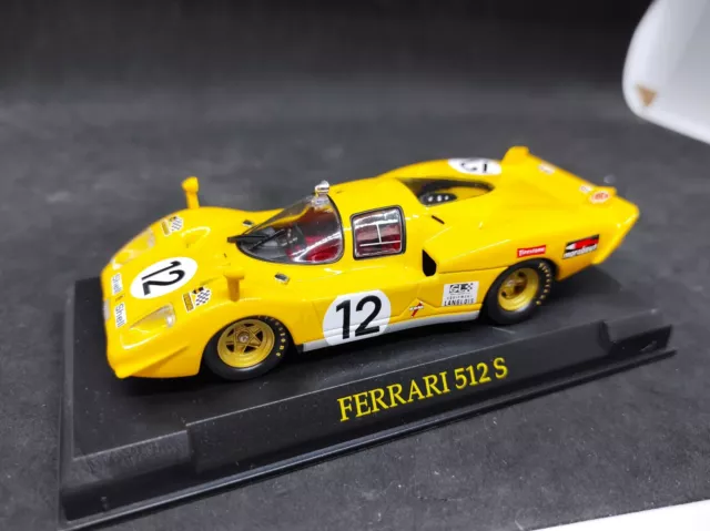 Altaya 1/43 Ferrari 512 S  jaune #12 Le mans 1970 Walker