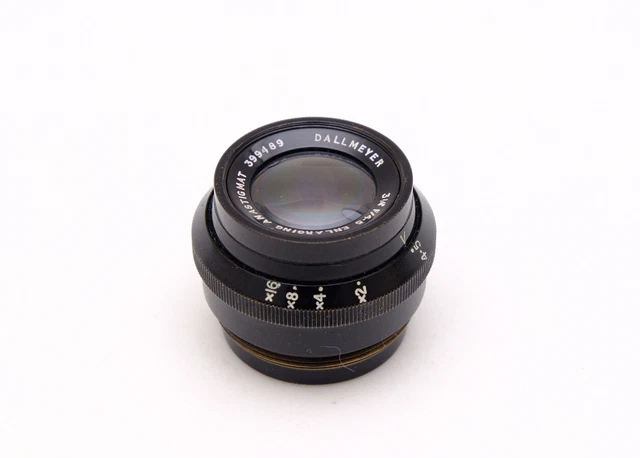 Lente Anastigma de agrandamiento Dallmeyer 3,25" (83 mm) f/4,5, excelente estado