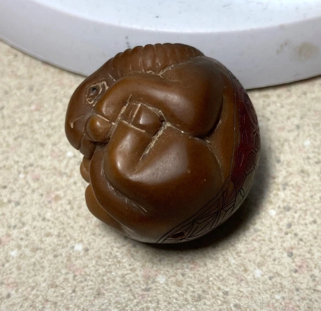 Ojime bead / netsuke ,water buffalo, excellent condition
