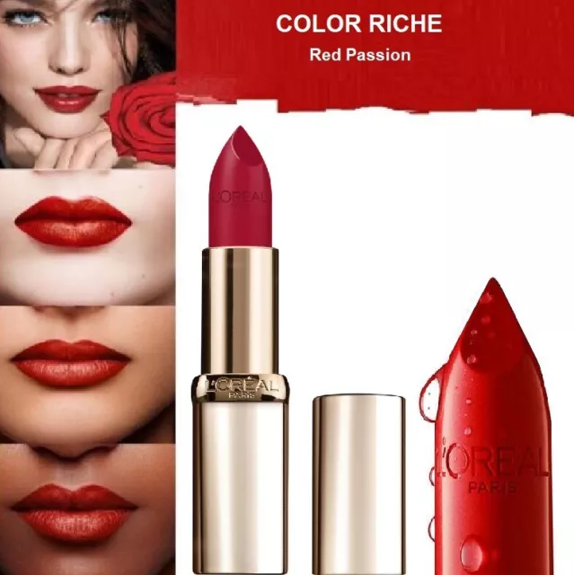 L'Oréal Paris Rouge À Lèvres COLOR RICHE Satiné 297 RED PASSION SOUS BLISTER