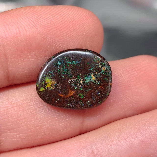 Opale Rose Naturelle Welo Australie Non Traitée Certifiée Taille émeraude 27x22mm