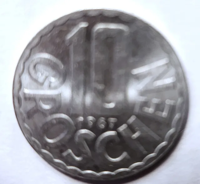 1966 Austria 10 Groschen Coin