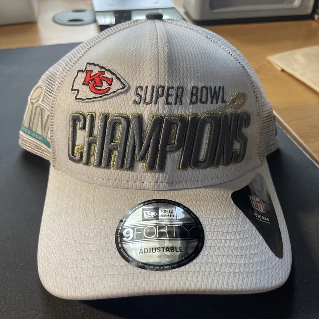 Kansas City Chiefs Cap New Era 9FORTY Hat Super Bowl LIV Champions Snapback NFL
