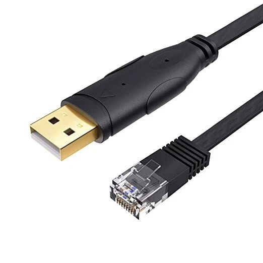USB TO RS232 Serial to RJ45 CAT5 Console Adapter Cable for Router