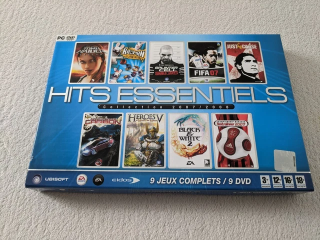 Coffret PC CD-ROM Hits Essentiels Collection 2005-2006 9 jeux complets