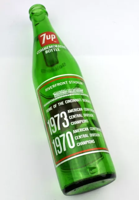 7up Flasche USA Bottle 1974 NFL Cincinnati Bengals American Football 2