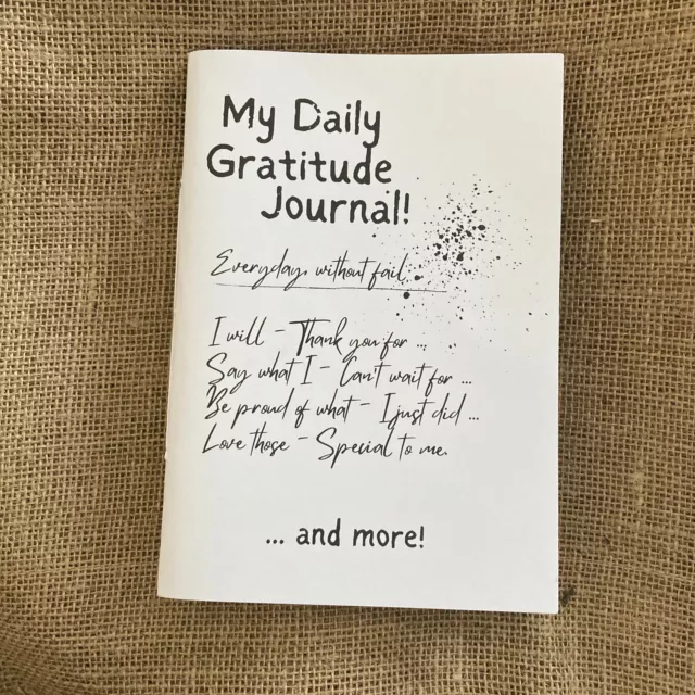 My Daily Gratitude Handmade Journal / Memory Book / Keepsake - Size A5, 84 Pages