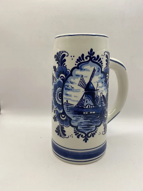 Delft Blue Holland Tankard~16 Ounce