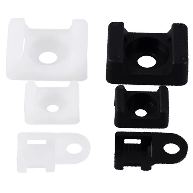 100 pz supporto base montaggio montaggio fissaggio vite cavo di plastica cavo cerniera*t~