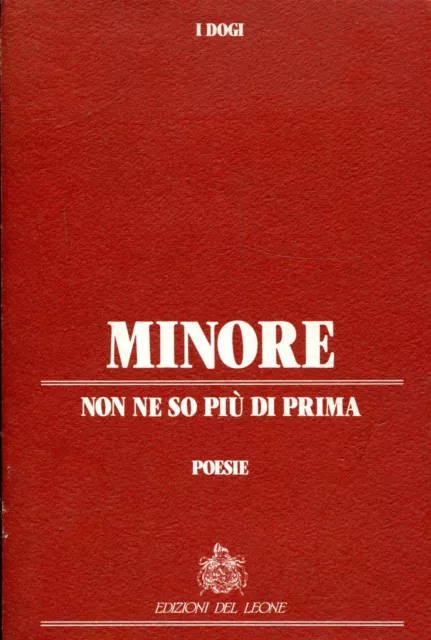 Minore Renato NON NE SO PIÙ DI PRIMA