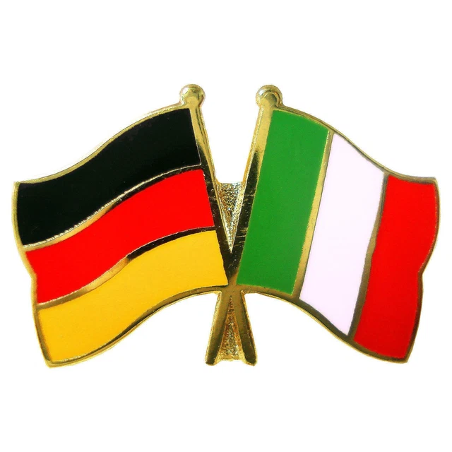 DEUTSCHLANDITALIEN FREUNDSCHAFTS PIN Flaggen Pin Freundschaftspin