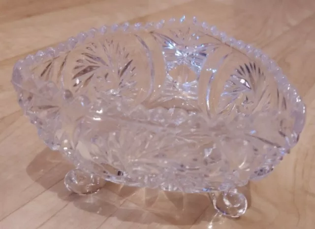 schöne Schale aus Bleikristall (Breite 12cm) | neat bowl made of lead crystal