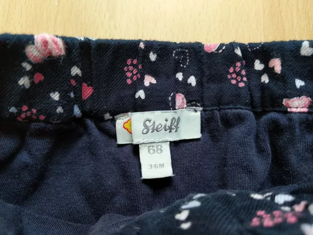 Steiff Mädchen Pyjama Schlafanzug Hose Gr. 68 (3-6M) 3