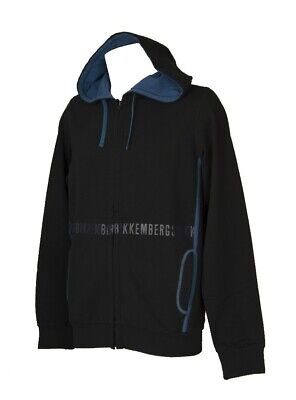 Bikkembergs Felpa aperta BIKKEMBERGS con zip uomo maglia con cappuccio articolo VBKT05110 FL 