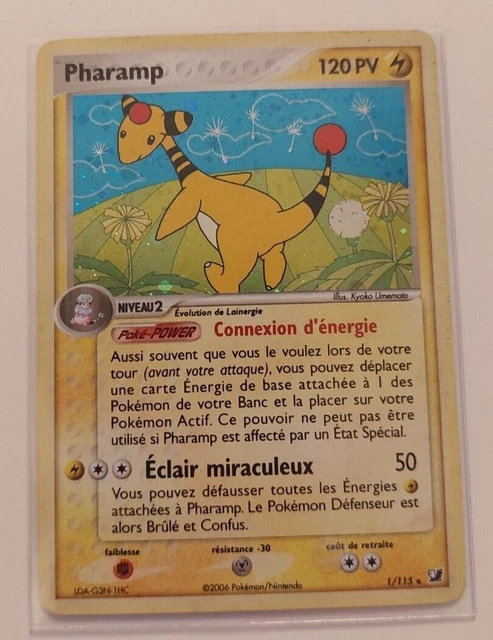 Carte Pokemon PHARAMP 1/115 Holo Bloc EX Forces Cachées FR Correct