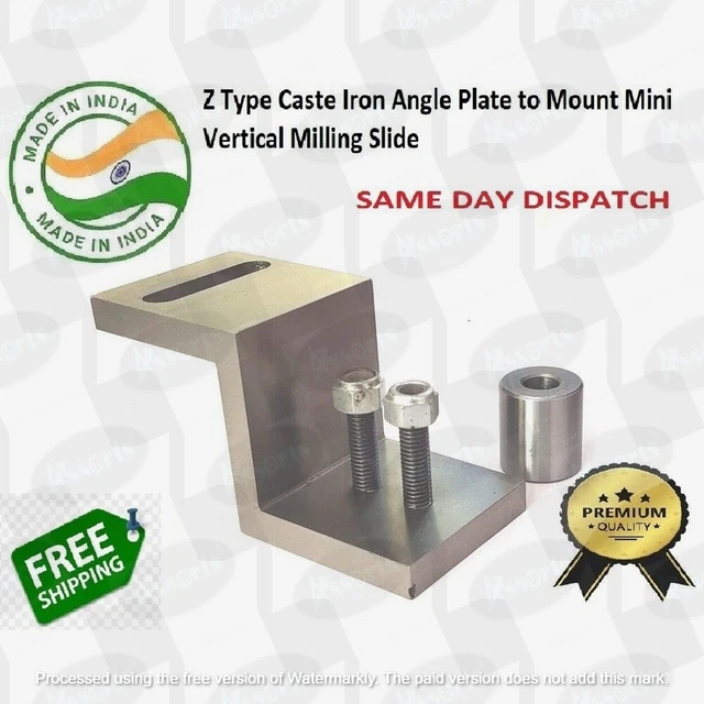 Caste Iron Z Type Angle Plate to Mount Mini Vertical Milling Slide on Lathe