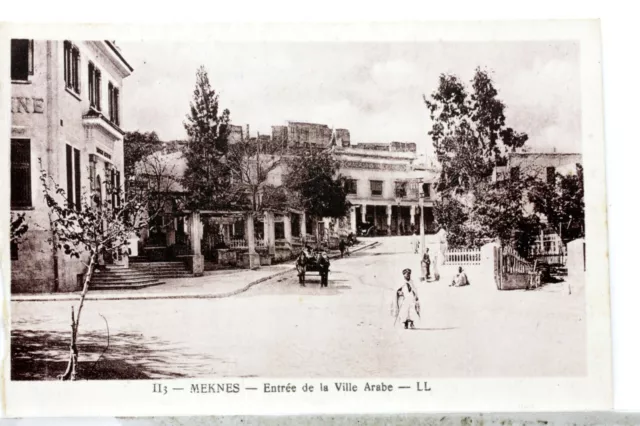 Entree Ville Arabe  Meknes Maroc  Afrique Cpa Carte Postale Postcard Ma380