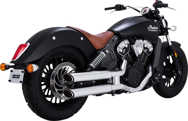 Vance & Hines Twin Slash 3" Chrome Slip-On Mufflers (18323)